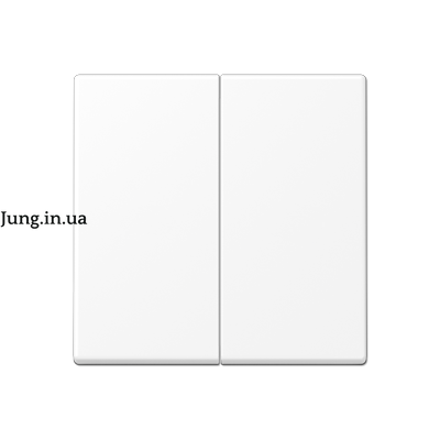 Накладка на клавішний димер димер, біла матова 2-кл. A1702BFWWM фото