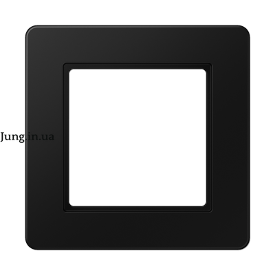 Рамка AFlow 1-на, чорна матова AF581BFSWM фото