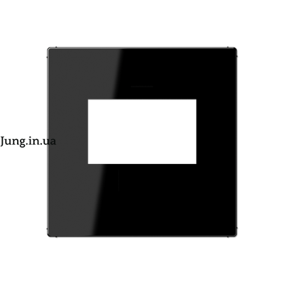 Накладка на розетку зарядного пристрою USB, чорна A1569USBSW фото