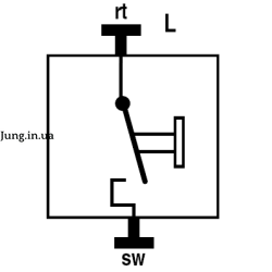 Механізм вимикача 1-кл. 1-пол.  501U фото