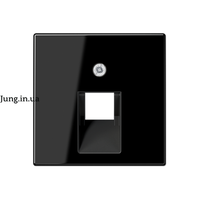 Накладка на комп'ютерну розетку 1-на, чорна A569-1PLUASW фото