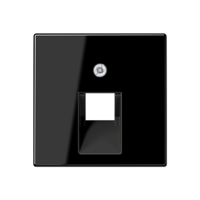 Накладка на комп'ютерну розетку 1-на, чорна A569-1PLUASW фото