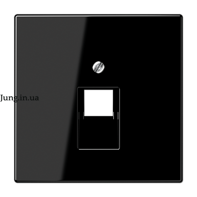 Накладка на комп'ютерну розетку 1-на, чорна LS969-1UASW фото