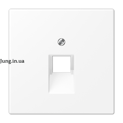 Накладка на комп'ютерну розетку 1-на, біла матова LS969-1UAWWM фото