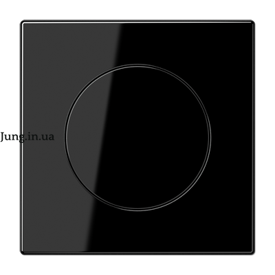 Накладка на димер поворотно-нажимний, чорна LS1740SW фото