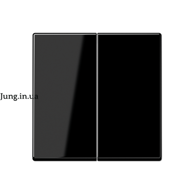Накладка на клавішний димер димер, чорна 2-кл. A1702SW фото