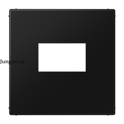 Накладка на розетку зарядного пристрою USB, чорна матова LS1969USBSWM фото