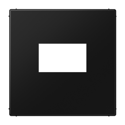 Накладка на розетку зарядного пристрою USB, чорна матова LS1969USBSWM фото