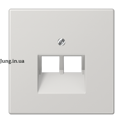 Накладка на комп'ютерну розетку 2-на, світло-сірий LS969-2UALG фото