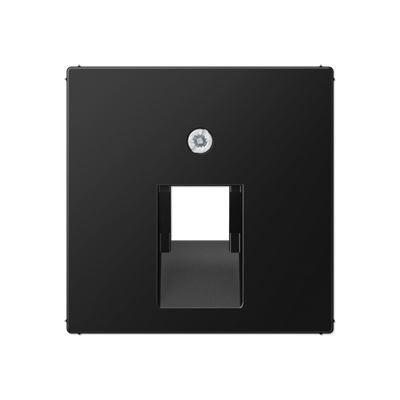 Накладка на комп'ютерну розетку 1-на, чорна матова A569-1BFPLUASWM фото