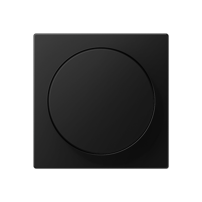 Накладка на димер поворотно-нажимний, чорна матова A1740BFSWM фото