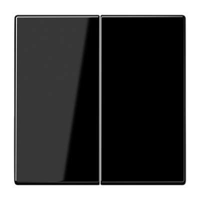 Накладка на клавішний димер димер, чорна 2-кл. LS1702SW фото