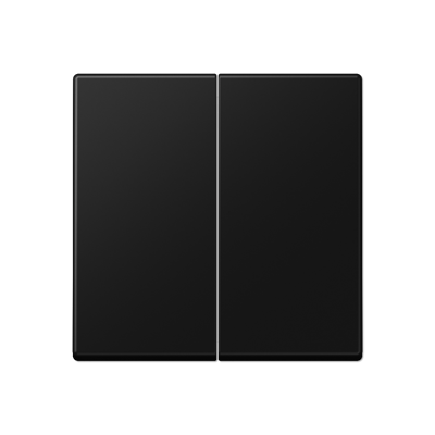 Накладка на клавішний димер димер, чорна матова 2-кл. A1702BFSWM фото
