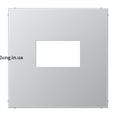 Накладка на розетку зарядного пристрою USB, алюміній AL1969USB фото